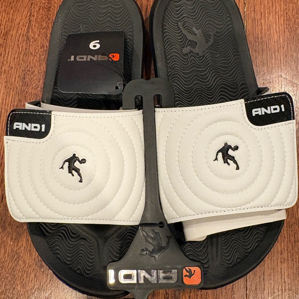 And 1 Mens Busain Slides Sandals Size 9 Slip On NWT